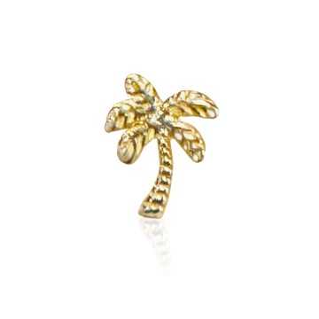 Zahnschmuck Palme 18kt Gold