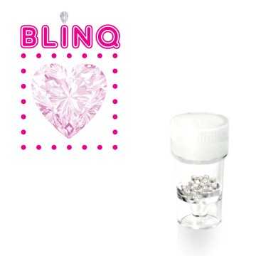 Zirconia Heart Toothgem 2.5mm - baby pink color