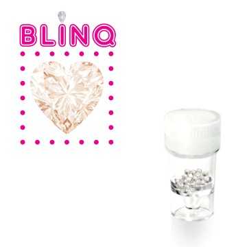 Zirconia Heart Toothgem 2.5mm - champagne gold