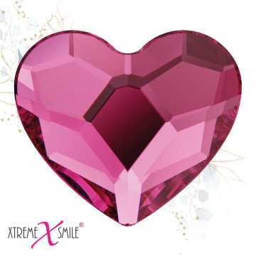 Zahnkristalle Herz Red Pink...