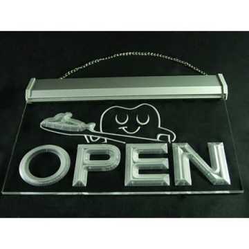 Open sign LED tooth / molar
