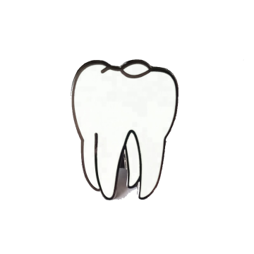 Pin in tooth shape