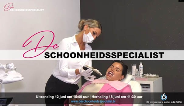 Tanden bleken bij TV programma "De Schoonheidsspecialist" op SBS6